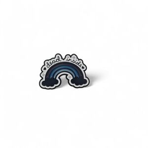 "Dead Inside" Dark Rainbow Enamel Pin